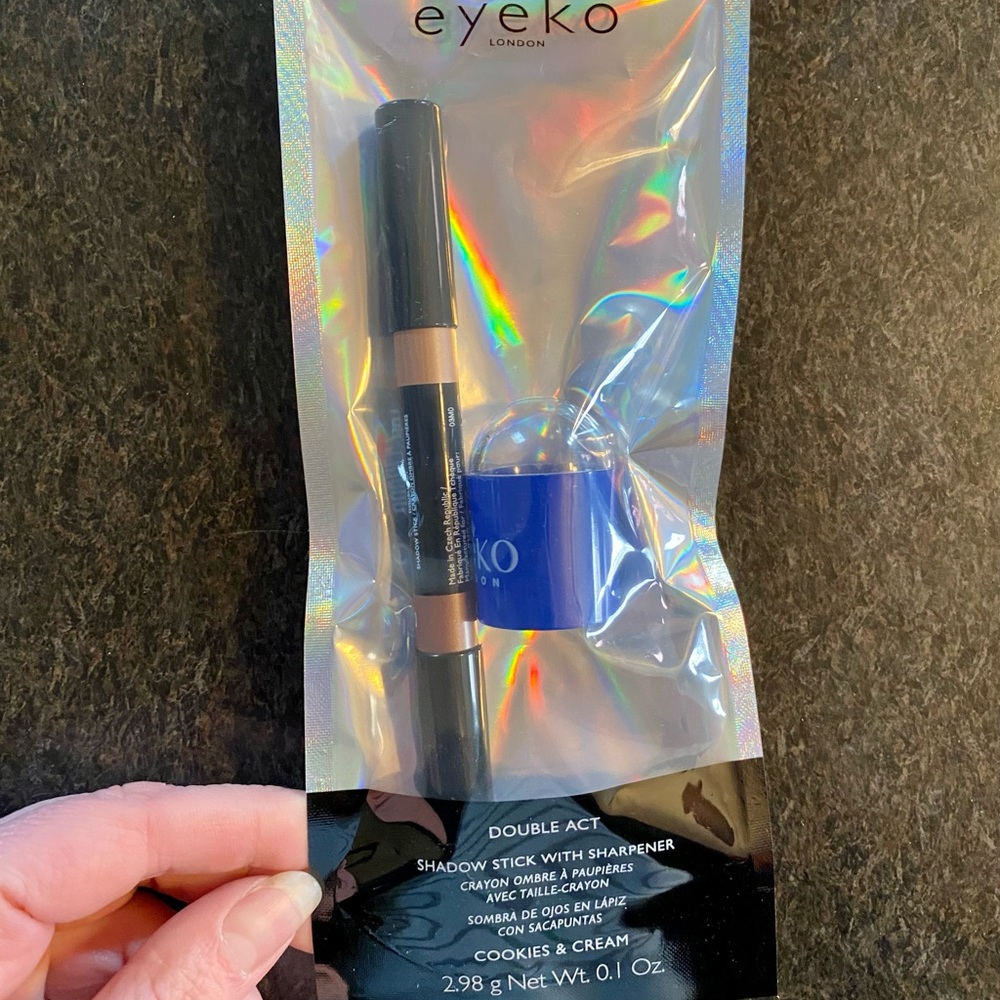 Eyeko Double Act “Cookies & Cream” Shadow Stick with Sharpener